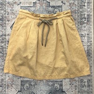 Ann Taylor LOFT Paper Bag Rope Tie Mini Skirt